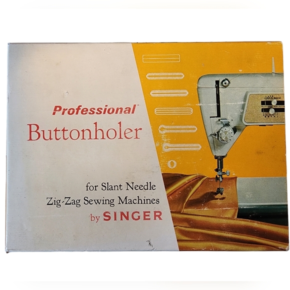 Vtg Singer Professional Buttonholer Sewing Machine Slant Needle Zig-Zag 102577 - Picture 2 of 16